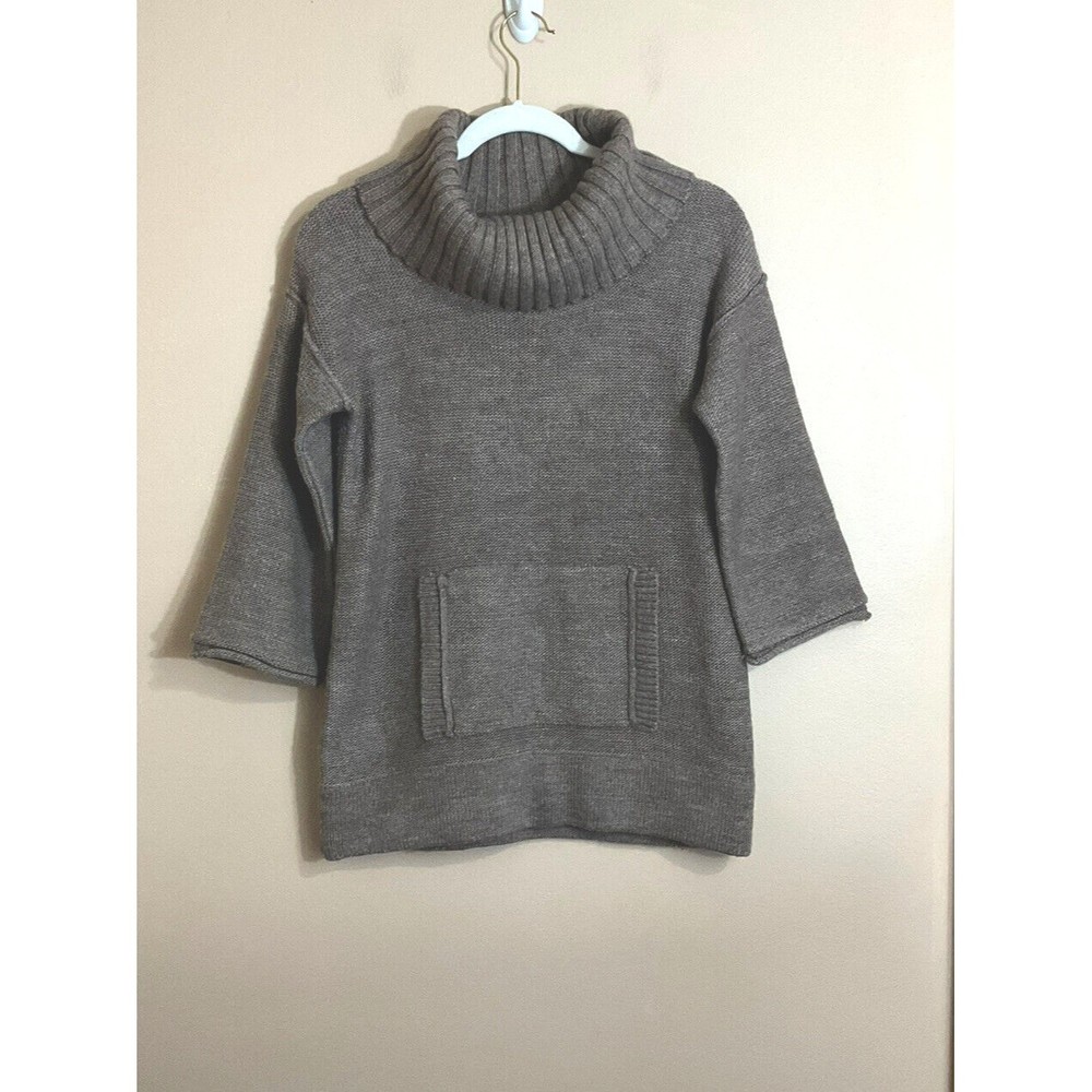 J. Crew Womens Amade Wool Mohair Blend Turtleneck Sweater Sz XS Brown Lagenlook